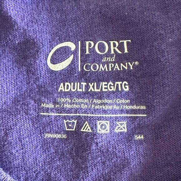 VTG LSU‎ Tigers Football T-Shirt Mens XL Purple Collegiate Tailgating - Picture 4 of 7